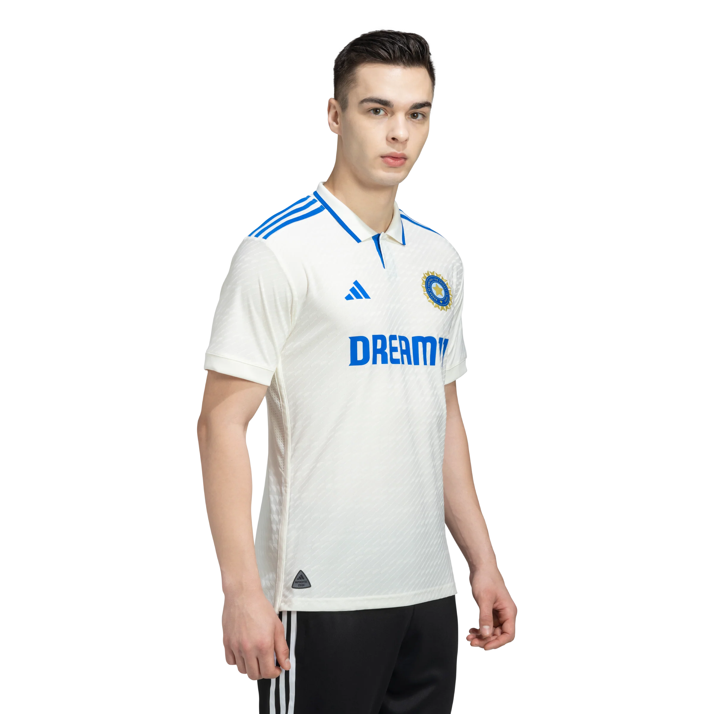 India Adidas Test Match Replica Jersey Mens - Image 3