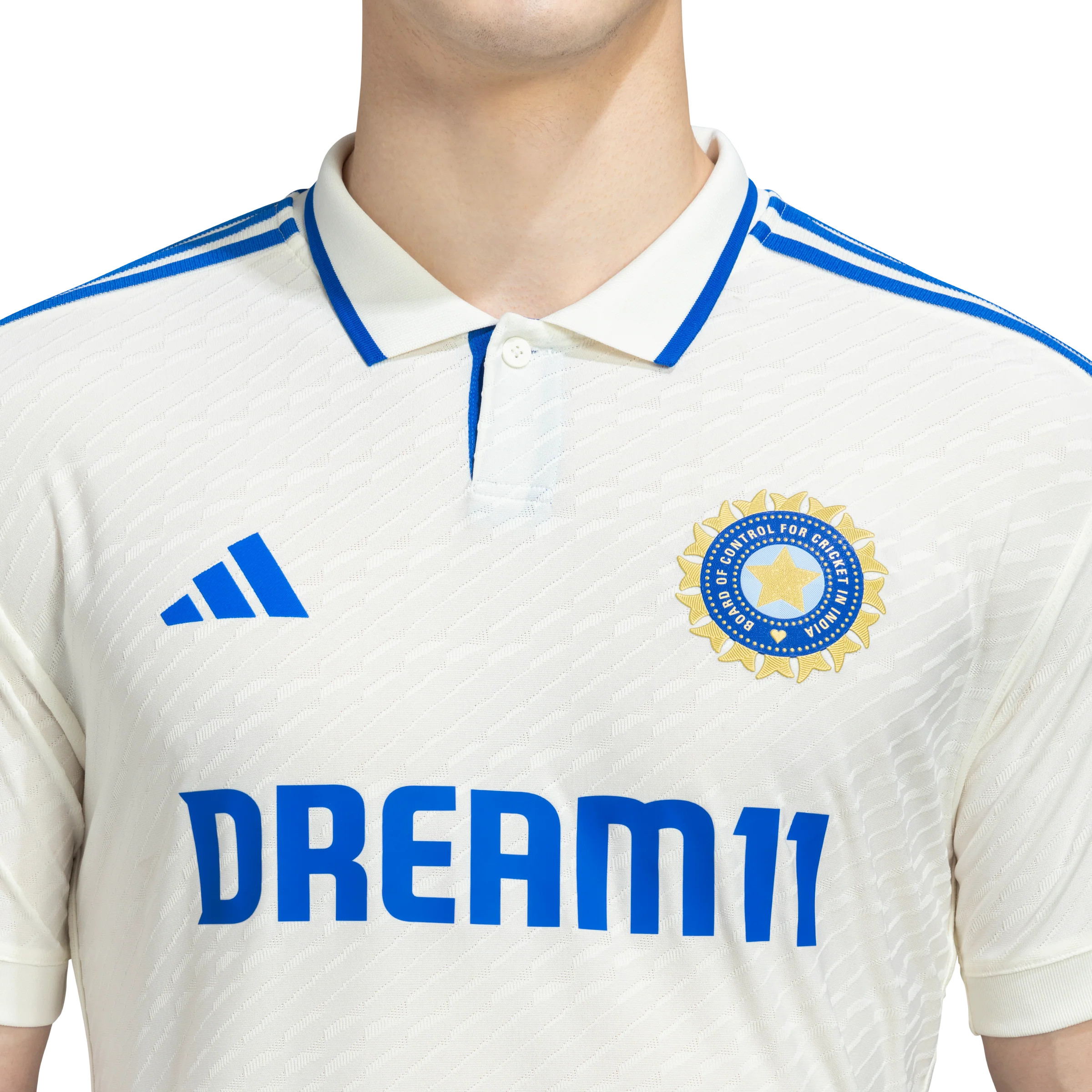 India Adidas Test Match Replica Jersey Mens - Image 5